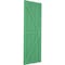 Ekena Millwork True Fit PVC Two Equal Panel Farmhouse Fixed Mount Shutters w/ Z-Bar, Lilly Pads , 12W x 80H, PR TFP102FH12X080LP - alternate 14